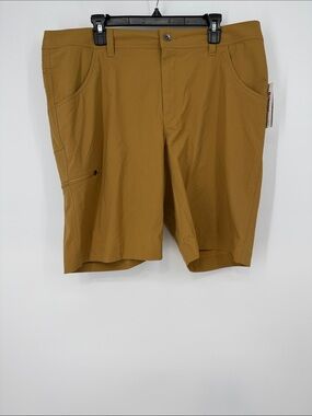 Marmot Men's arch rock Shorts in Mustard Brown New
